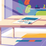 A calm, modern illustration of a signed paper document on a desk with soft natural light, no text, no numbers