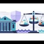 Calm abstract legal illustration related to 2005 05 op ed jury service its a privilege.