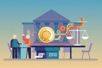 Calm abstract legal illustration related to 2010 08 justice ruth bader ginsburg receives highest aba medal.