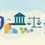 Calm abstract legal illustration related to 2011 05 aba commission on ethics 2020 recommends amending lawyer ethics rules to address client confidentiality issues raised by new technologies.