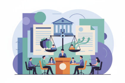 Calm abstract legal illustration related to 2012 04 vawa integral part of public safety and needs to pass says aba.