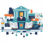 Calm abstract legal illustration related to 2012 05 past aba president stephen n zack voted chairman of the national center for access to justice.