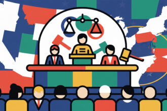 Calm abstract legal illustration related to 2013 05 panelists discuss constitutional equality for women at aba law day program.