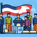 Calm abstract legal illustration related to house of delegates resolutions 2010 midyear meeting.